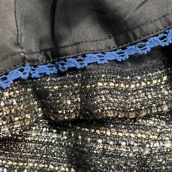 Moulinette Soeurs Dress NEW Anthropologie Tweed Metallic Black Sleeveless Size 4 - Picture 9 of 14